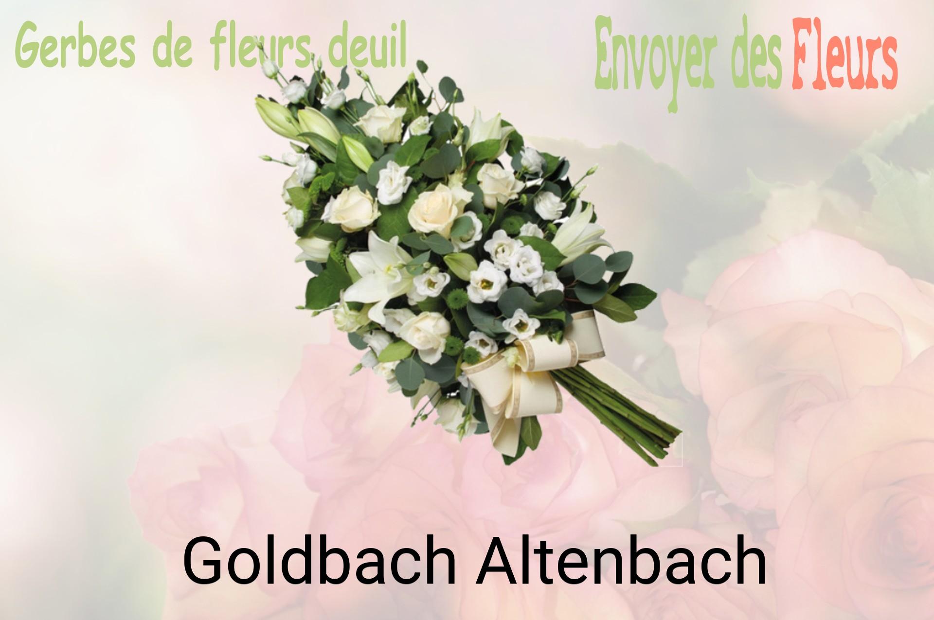 Gerbe de fleurs de deuil livrée à Goldbach-Altenbach